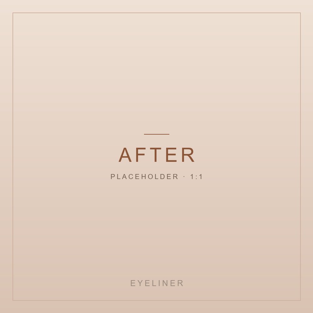 Permanent eyeliner: the result after the session