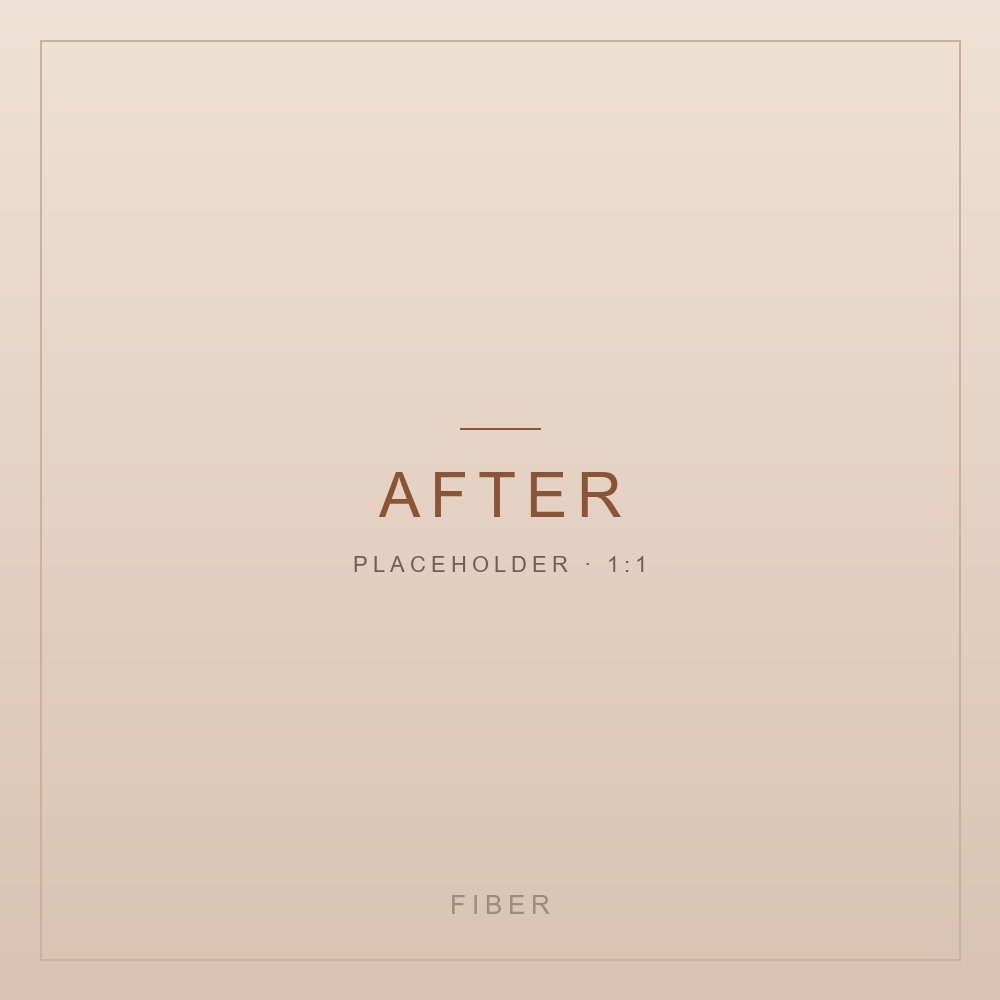 Fiber technique: the result after the session