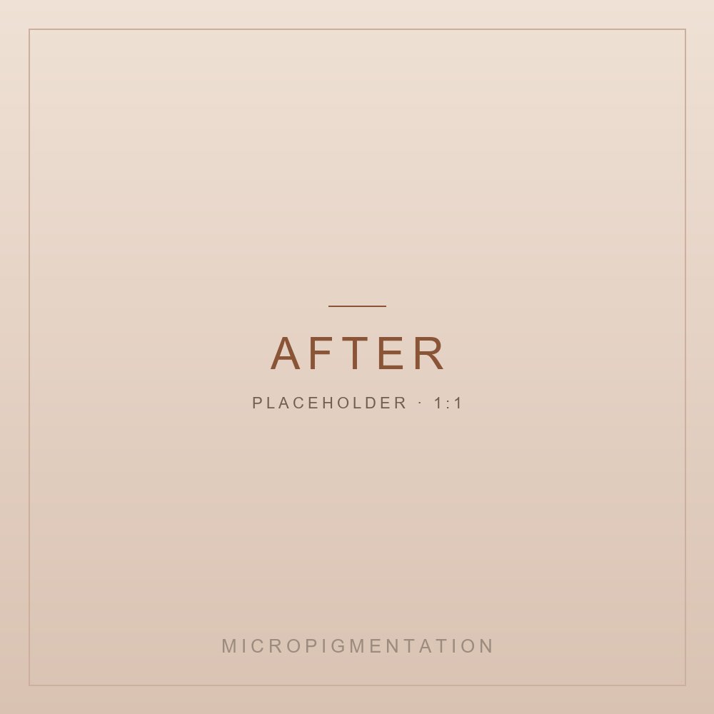 Micropigmentation: the result after the session