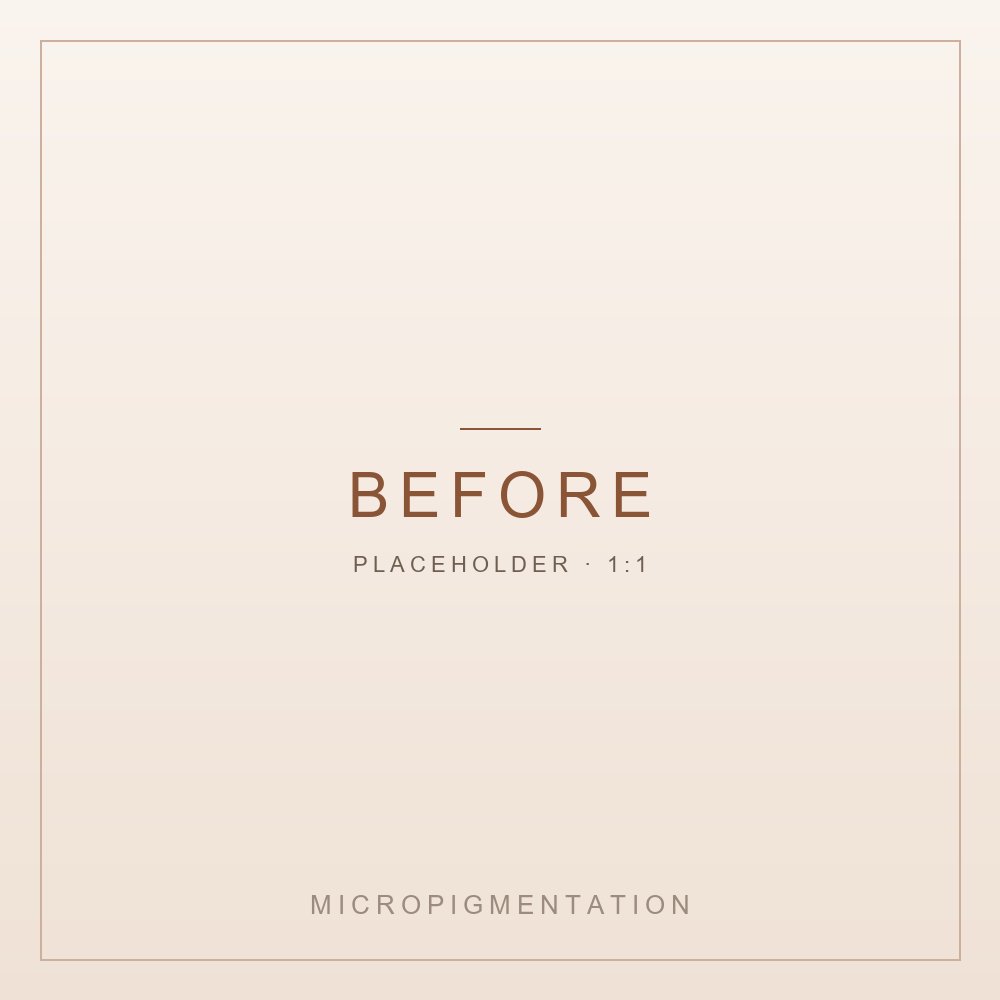 Micropigmentation: the brow before the session