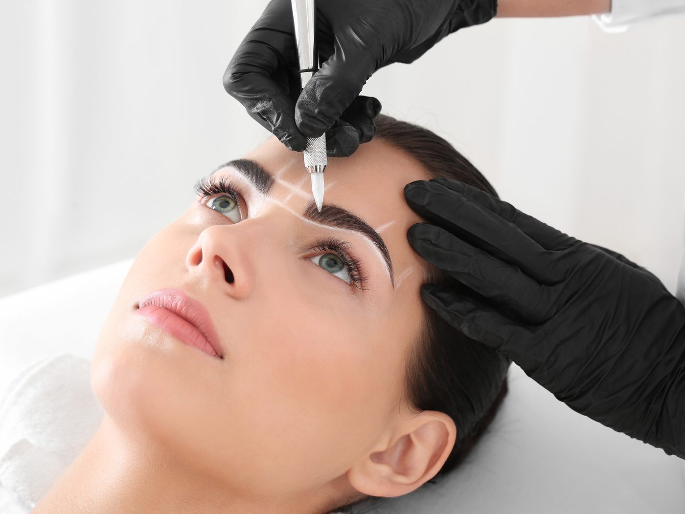 Brow micropigmentation — implanting pigment with a precision machine